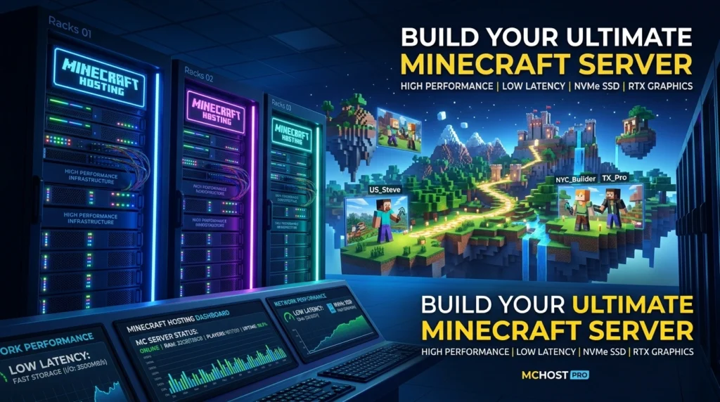 Best Performance Minecraft Server Hosting (US 2026) – Ultimate Guide to Lag-Free Gameplay