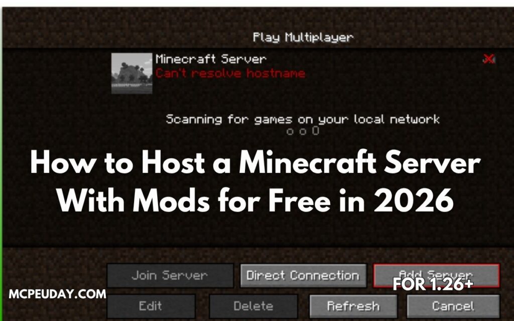 How to Host a Minecraft Server With Mods for Free in 2026