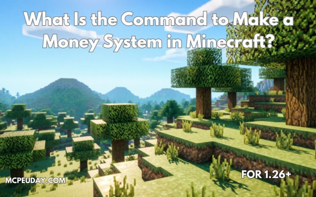 What Is the Command to Make a Money System in Minecraft?
